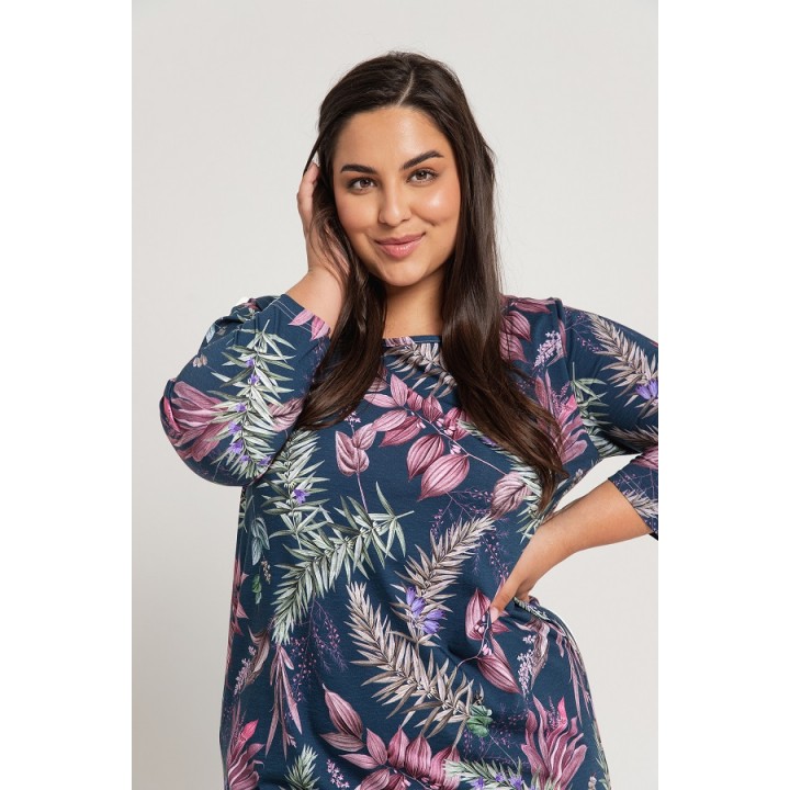 СОРОЧКА TARO 3014 VIVIAN AW24 XXL-3XL XXL темно-синя