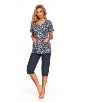 Пижама TARO 908 WERA SS21 L темно-синяя