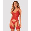 КОРСЕТ OBSESSIVE BELOVYA M/L красный