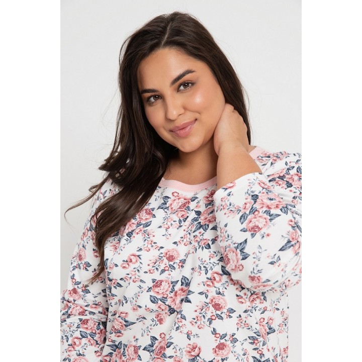Рубашка TARO 3022 GARDENIA AW24 XXL-3XL XXL с узором