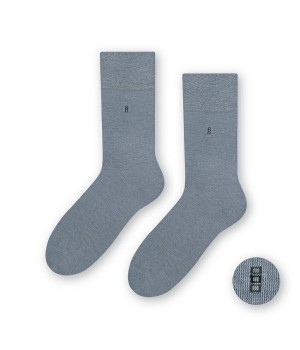 Носки мужские гладкие STEVEN 056 42-44 темно-серые