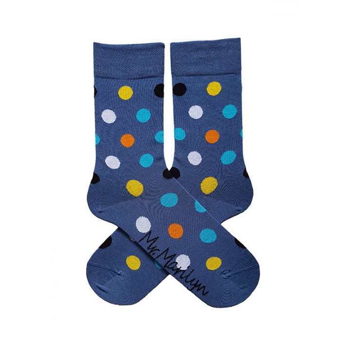 Чоловічі шкарпетки MARILYN DOTS 3, 41-45, темно-сині
