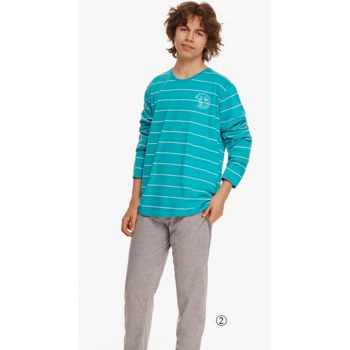 TARO 2625 HARRY ПИЖАМЫ AW21 146 бирюзовый