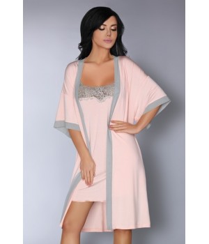 ХАЛАТ LIVIA CORSETTI AOIDEA L/XL пудрово-рожевий