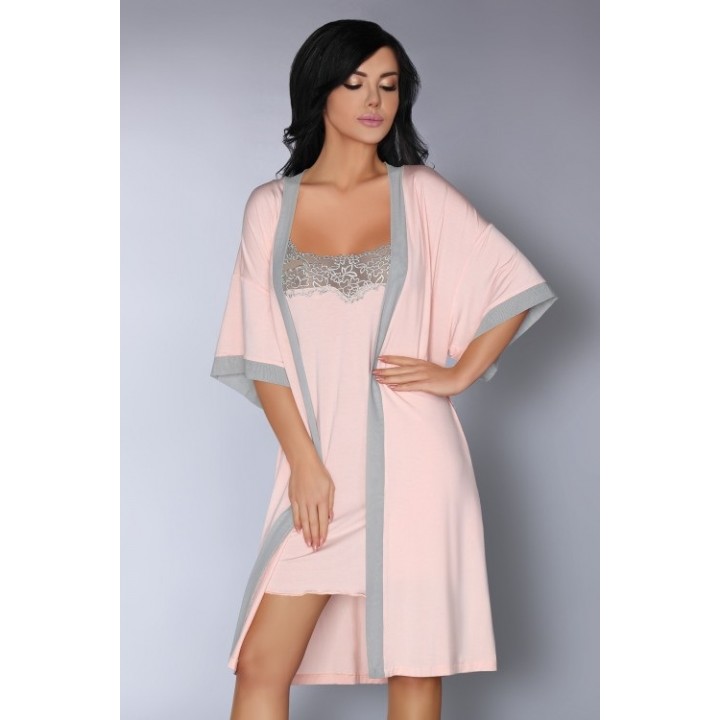 ХАЛАТ LIVIA CORSETTI AOIDEA L/XL пудрово-рожевий