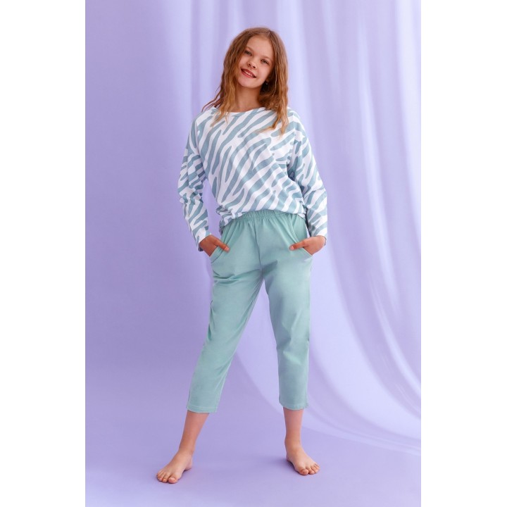 TARO 2619 CARLA PAJAMAS AW21 152 зеленый