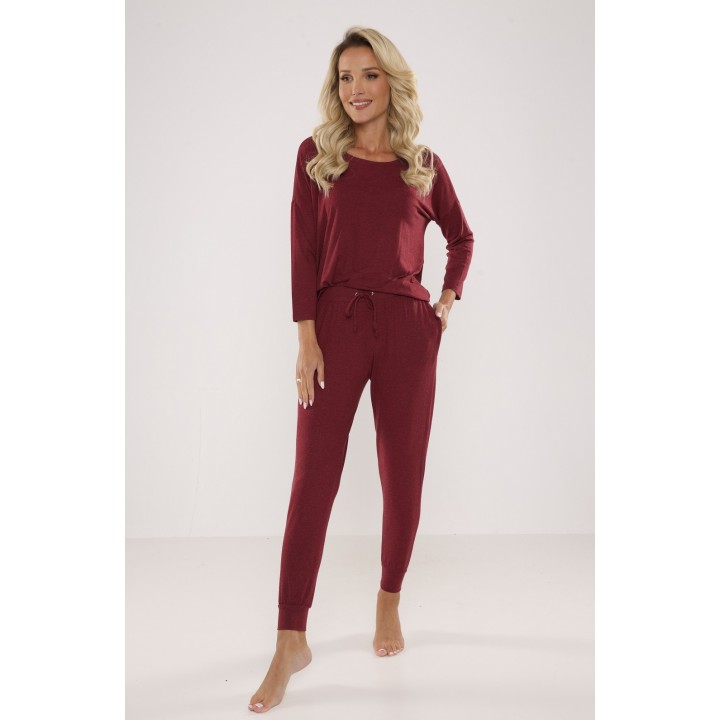 ПІЖАМА DE LAFENSE 555 PAULA L бордо
