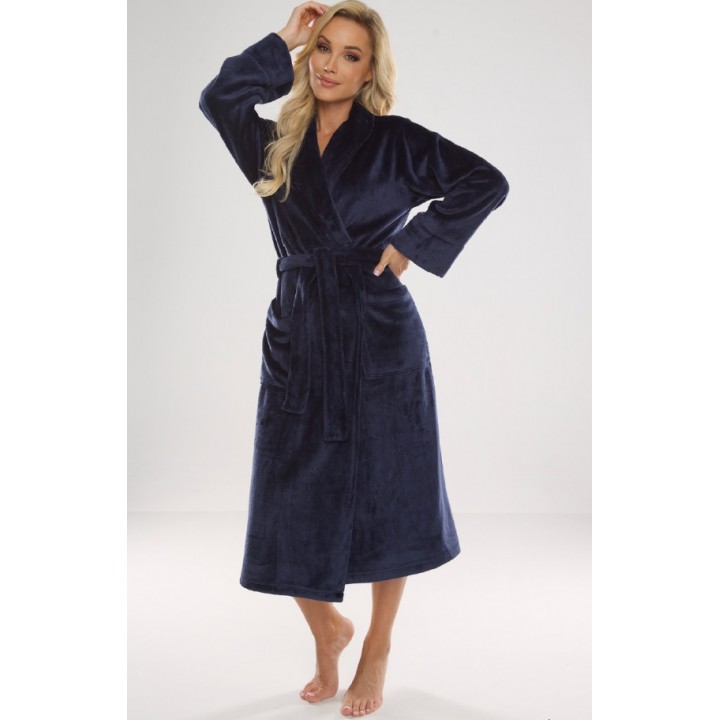 DE LAFENSE 628 ABIGAIL XXL ХАЛАТ темно-синій