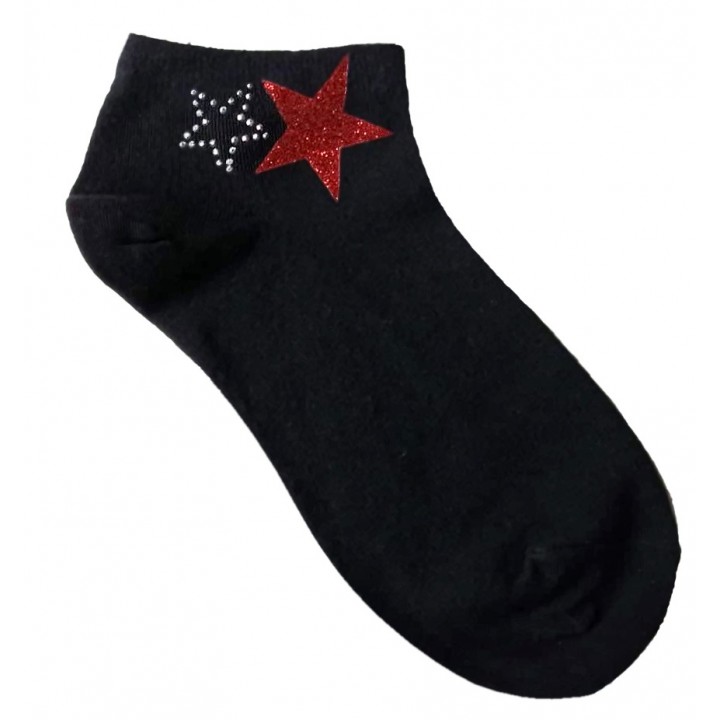 STOPKI MARILYN DAMSKIE LOVE STARS BLACK
