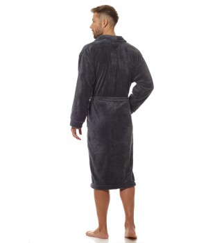 Мужской халат L&L 2114 MARINE XXL графит