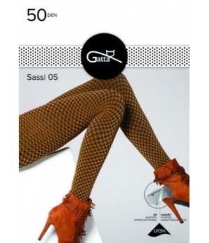 КОЛГОТКИ GATTA SASSI WZ 05 HONEY/NERO /2