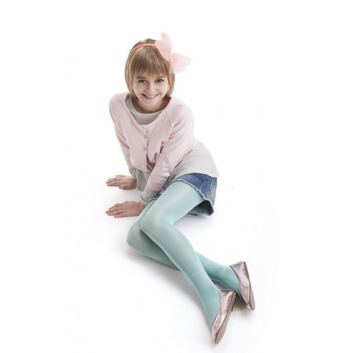 Колготки KNITTEX DIVERSE для дітей з 3D ефектом 128-134 м'ятного кольору
