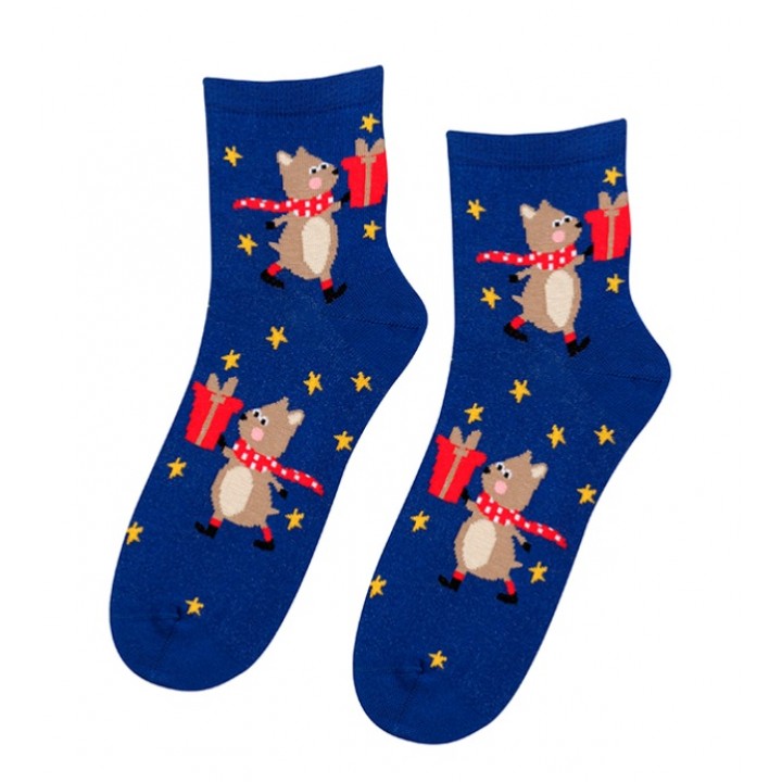 WOLA CHRISTMAS WOMEN'S SOCKS WZ 864 36-38