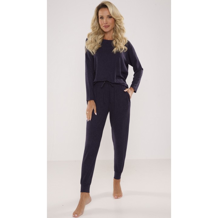 Темно-синя піжама DE LAFENSE 555 PAULA XXL