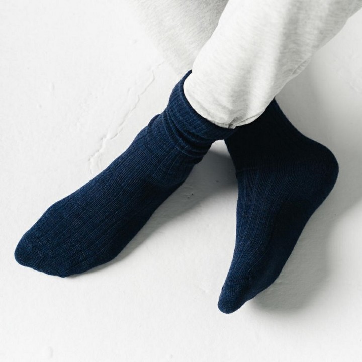 ШКАРПЕТКИ STEVEN 044 З АЛЬПАКИ 41-43 темно-сині