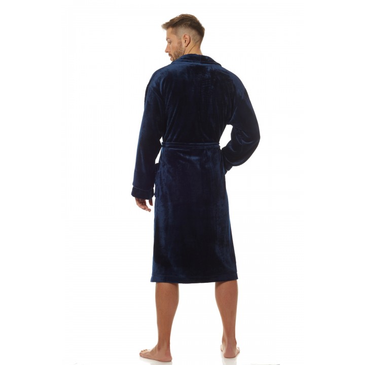 ЧОЛОВІЧИЙ ХАЛАТ L&L 2111 LUCA L темно-синій