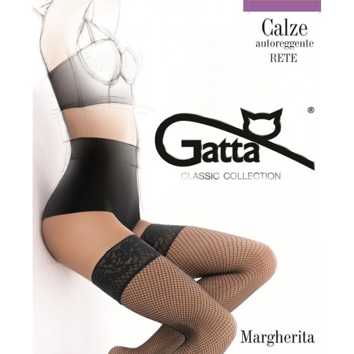 Чулки GATTA MARGHERITA 3/4 черного цвета