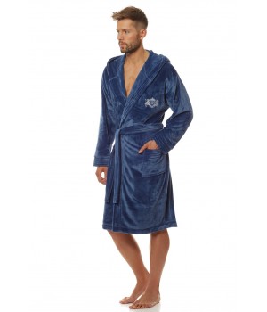 ЧОЛОВІЧИЙ ХАЛАТ L&L 2110 COSTA M темно-синій ЧОЛОВІЧИЙ ХАЛАТ L&L 2110 COSTA M темно-синій