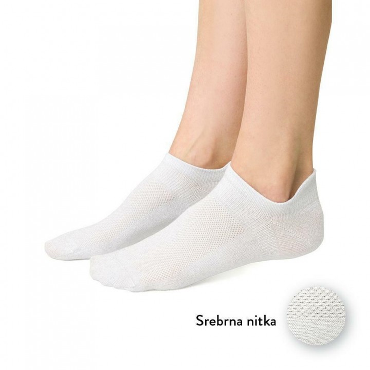 ШКАРПЕТКИ STEVEN 050 SMOOTH 35-37 сріблясті