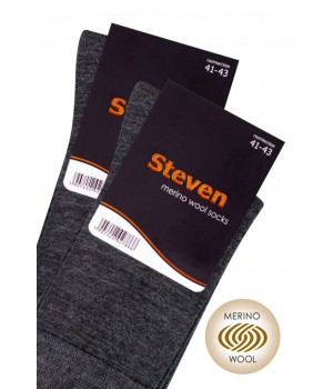 Чоловічі шкарпетки STEVEN 130 WOOL, 41-43, темно-сині