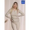 Футболка KEY LVD-729/1 HOT TOUCH S бежевая