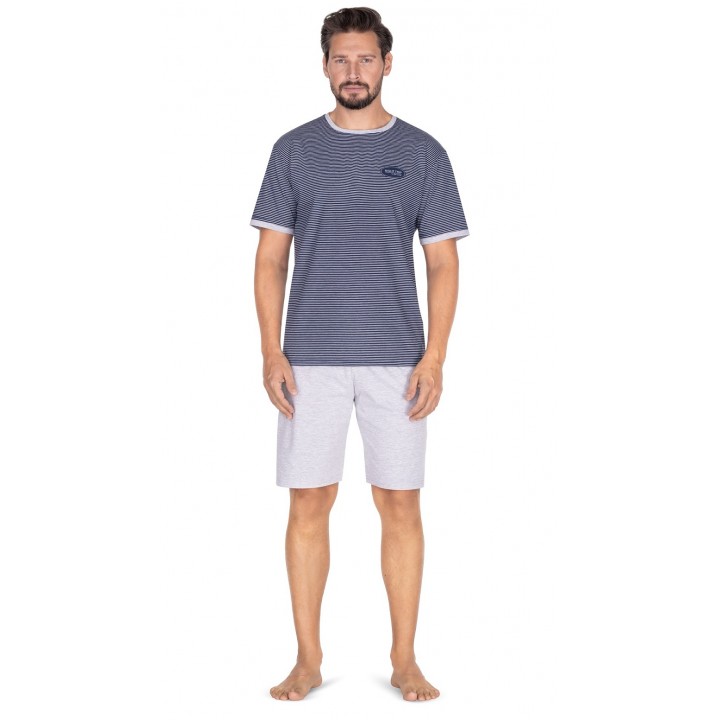 Чоловіча піжама REGINA 443 XXL-3XL XXL темно-синя
