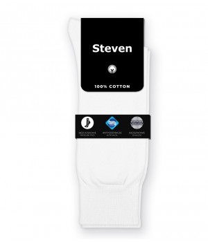 Чоловічі шкарпетки STEVEN 042 44-46 білі