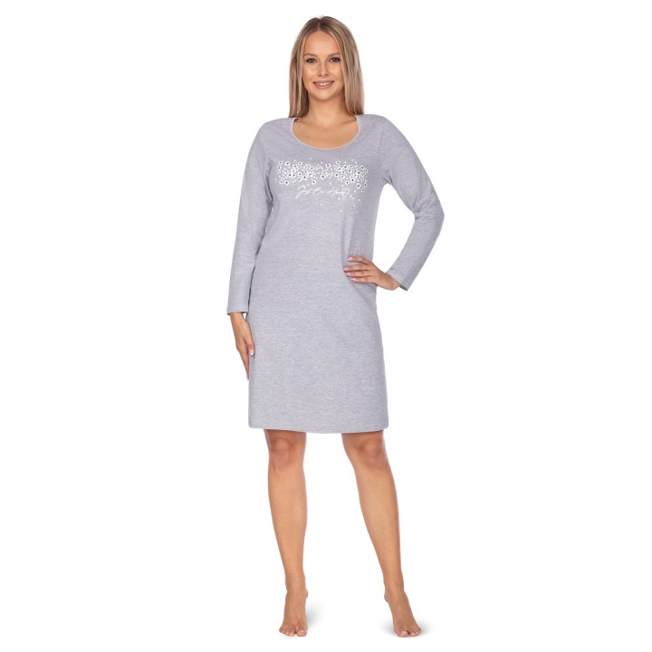 РУБАШКА REGINA 111 XXL-3XL XXL меланж - светло-серый