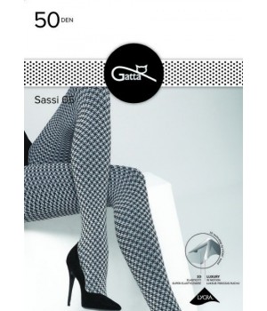 КОЛГОТКИ GATTA SASSI WZ 05 BIANCO/NERO /3