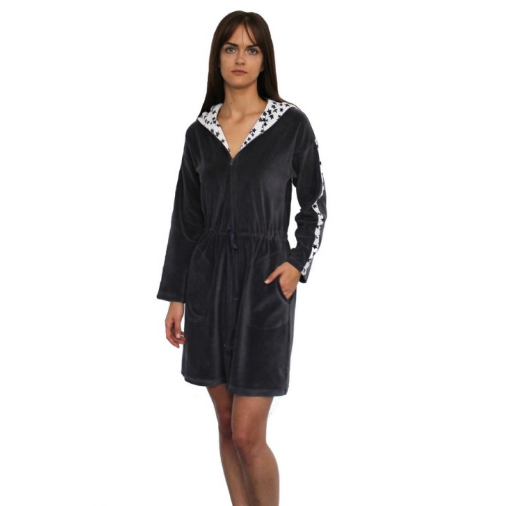 БАННЫЙ ХАЛАТ DE LAFENSE 438 MARISOL XL графит