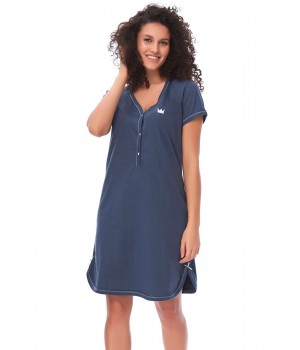 DOBRANOCKA СОРОЧКА 9505 DEEP BLUE /M