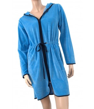 DE LAFENSE 313 DESIREE XXL BATHROBE светло-голубой