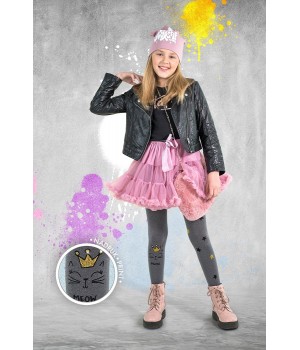 КОЛГОТКИ KNITTEX TIGGER 146-152 кольору неро-меланж