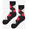 Чоловічі шкарпетки-ромби MARILYN 41-45 чорно-червоні