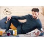 Футболка KEY MVD-155 HOT TOUCH розміру L сірого кольору