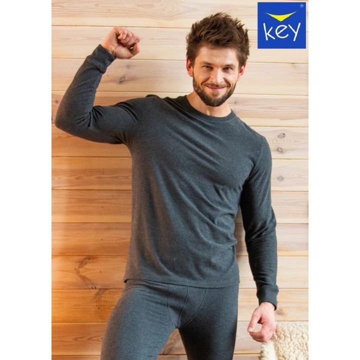Футболка KEY MVD-155 HOT TOUCH розміру L сірого кольору