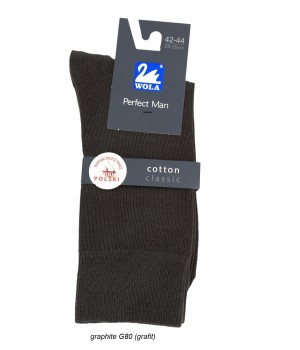 ШКАРПЕТКИ WOLA PERFECT MAN GL 39-41 графітові