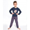 CORNETTE PYJAMA CHŁ 593/113 REINDEER 122-128 navy blue