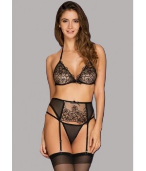 Набір з 3 предметів OBSESSIVE UNIQUELLA, розмір S/M, чорний