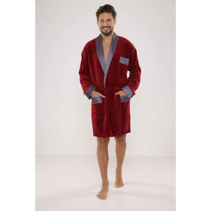 DE LAFENSE 772 BONJOUR XL бордовый халат