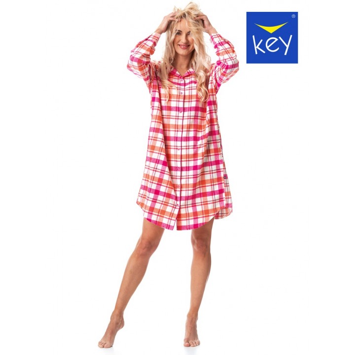 СОРОЧКА-КЛЮЧ LND-437 B23 XXL-4XL 3XL рожева
