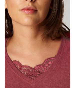 Футболка KEY LVD-729/1 HOT TOUCH L бордова