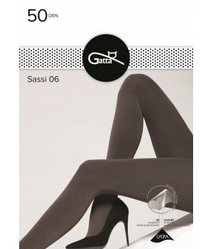 КОЛГОТКИ GATTA SASSI WZ 06 MACHIATO/NERO /4