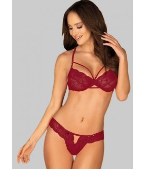 KOMPLET OBSESSIVE IVETTA L/XL czerwony