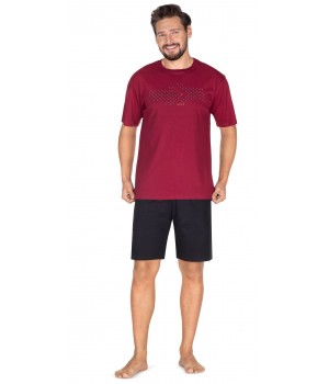 Чоловіча піжама REGINA 435 435 XXL-3XL XXL бордова