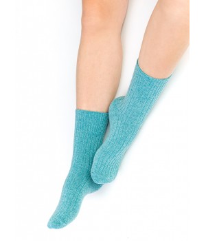 STEVEN 093 Женские шерстяные носки 38-40 бирюзовые