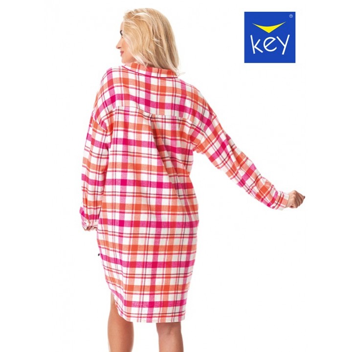 СОРОЧКА-КЛЮЧ LND-437 B23 XXL-4XL XXL рожева