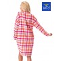 СОРОЧКА-КЛЮЧ LND-437 B23 XXL-4XL XXL рожева