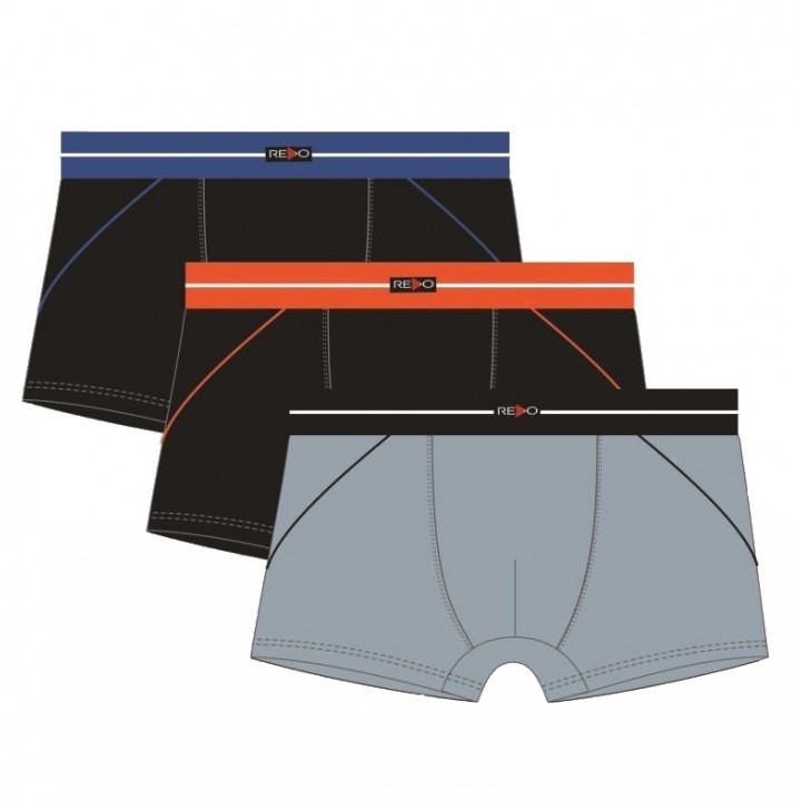 ШОРТИ REDO 1BE-603_V XXL чорно-помаранчеві