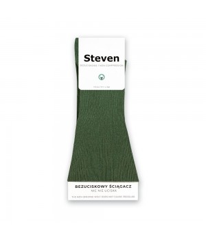 ЖІНОЧІ ШКАРПЕТКИ STEVEN 018 БЕЗ ТИСКІВ 35-38 темно-зелені